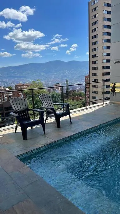 Apartmán Apartamento De Lujo Con La Mejor Vista De Medellín 0*,
